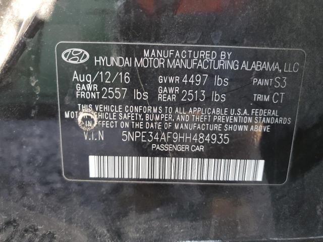 5NPE34AF9HH484935 | 2017 HYUNDAI SONATA SPO