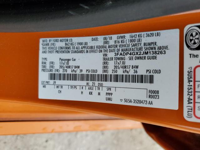 2018 FORD FIESTA ST - 3FADP4GX2JM138263