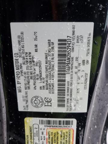 VIN 3FA6P0SU7HR191357 2017 Ford Fusion, Energi Tita... no.12