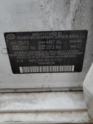 5NPE24AF9GH327102 | 2016 HYUNDAI SONATA SE