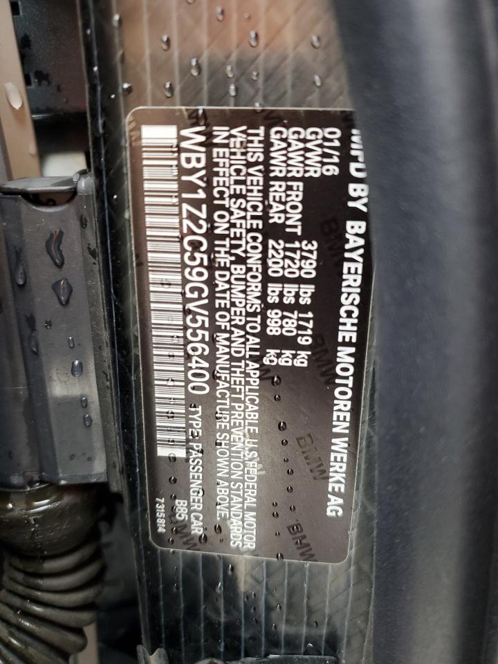 WBY1Z2C59GV556400 2016 BMW I3 Bev