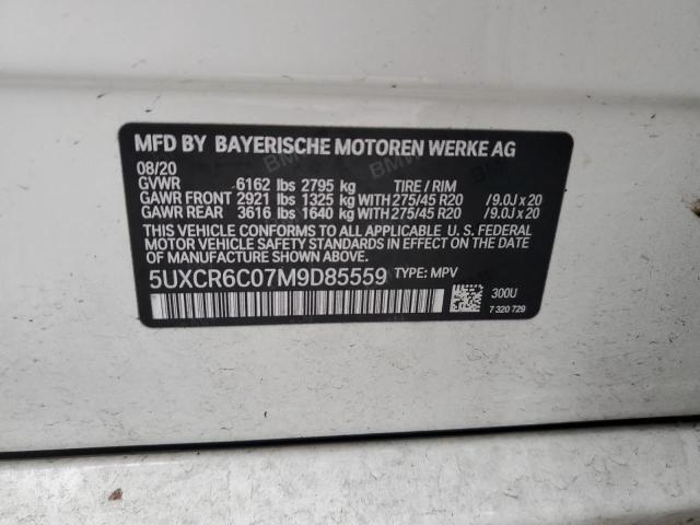 5UXCR6C07M9D85559 2021 BMW X5, photo no. 12