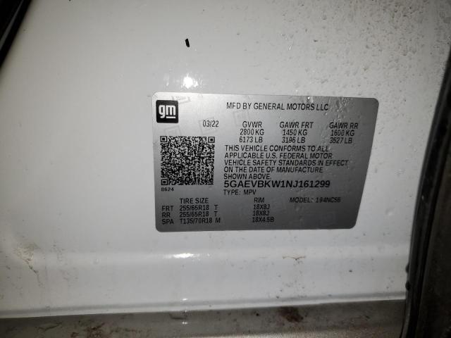 2022 BUICK ENCLAVE PR 5GAEVBKW1NJ161299