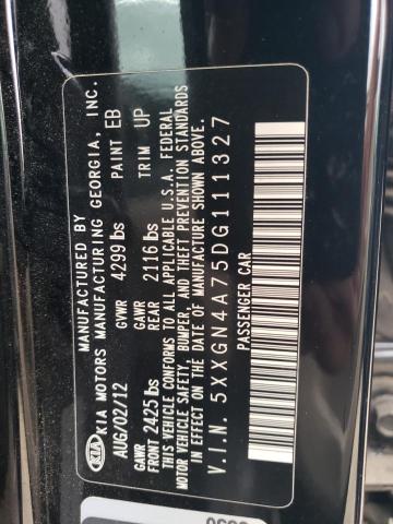 2013 Kia Optima Ex VIN: 5XXGN4A75DG111327 Lot: 37295124