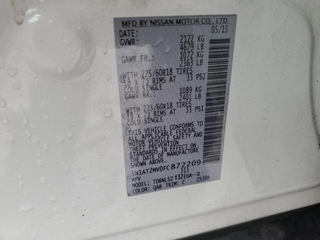 2015 NISSAN ROGUE S - 5N1AT2MV0FC872209