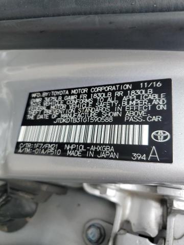 JTDKDTB31G1590588 | 2016 TOYOTA PRIUS C