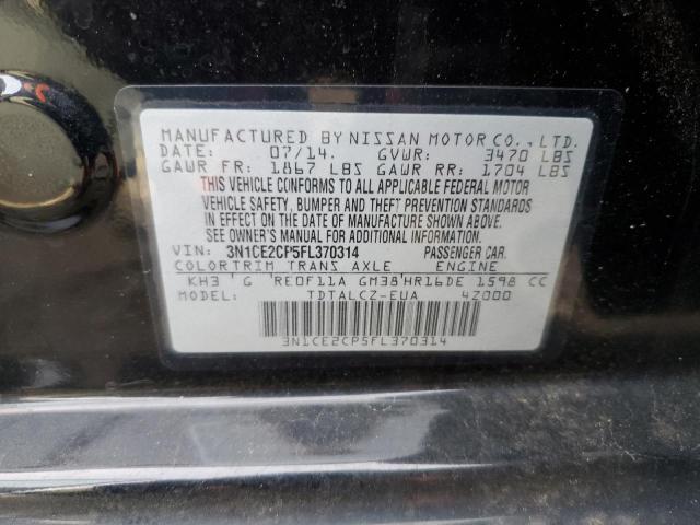 3N1CE2CP5FL370314 | 2015 NISSAN VERSA NOTE