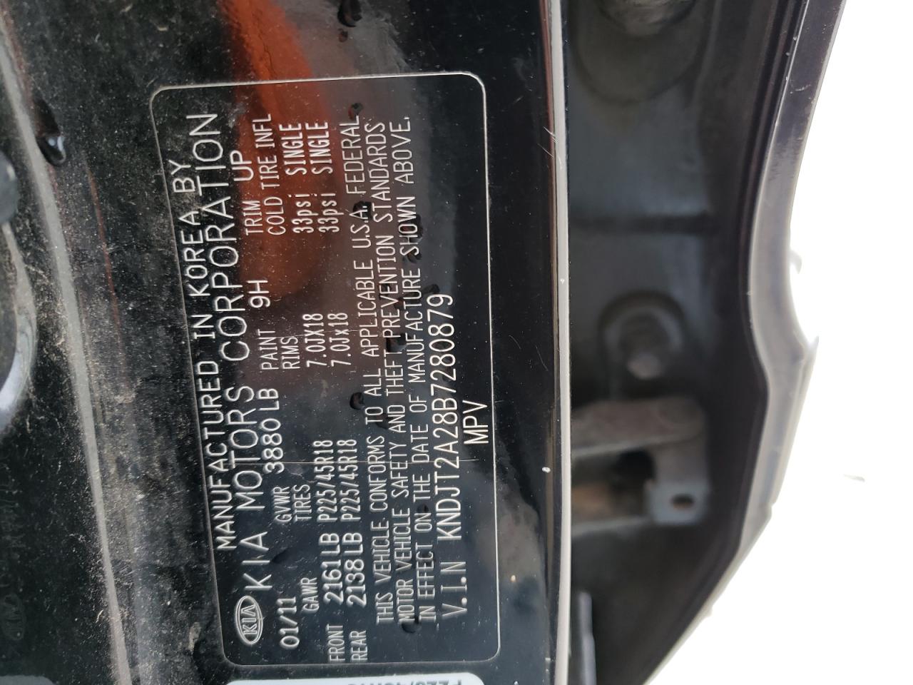 KNDJT2A28B7280879 2011 Kia Soul +