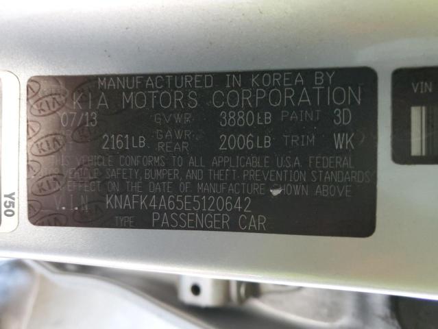 KNAFK4A65E5120642 | 2014 KIA FORTE LX