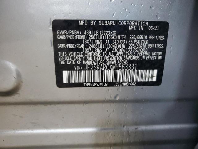 2021 Subaru Forester Sport VIN: JF2SKARCXMH563331 Lot: 40621934