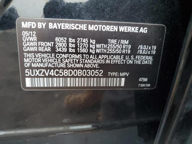 VIN 5UXZV4C58D0B03052 2013 BMW X5, Xdrive35I no.13