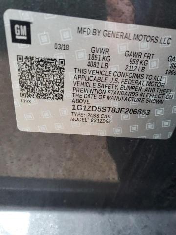 2018 CHEVROLET MALIBU LT 1G1ZD5ST8JF206853