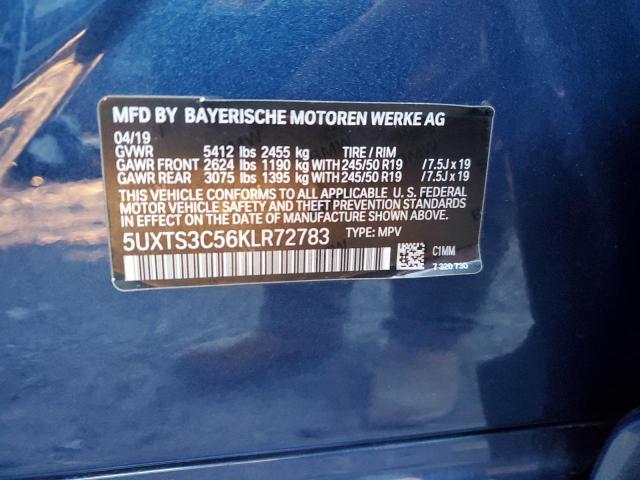 5UXTS3C56KLR72783 2019 BMW X3 - Image 13