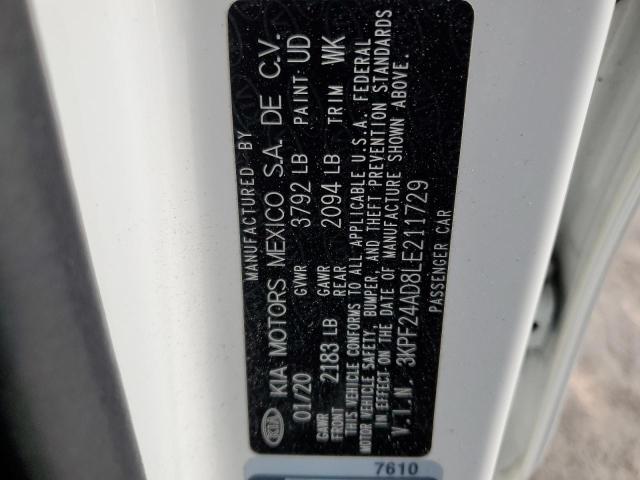 2020 KIA FORTE FE - 3KPF24AD8LE211729