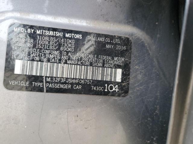 2017 MITSUBISHI MIRAGE G4 - ML32F3FJ5HHF06757