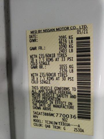 2021 NISSAN ROGUE SV - 5N1AT3BB6MC770036