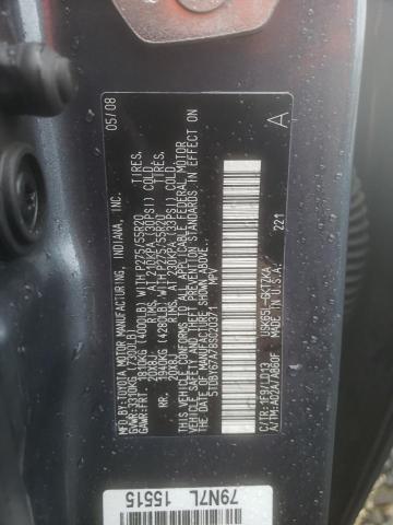 Image 13 of 2008 Toyota Sequoia salvage vehicle - Lot #37727854 at Copart