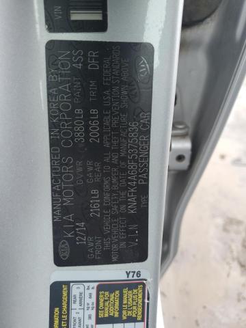 2015 Kia Forte Lx VIN: KNAFK4A68F5375836 Lot: 38748514