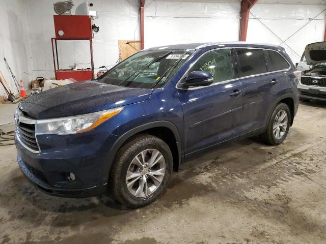 VIN 5TDJKRFH0FS205596 2015 Toyota Highlander, Xle no.1