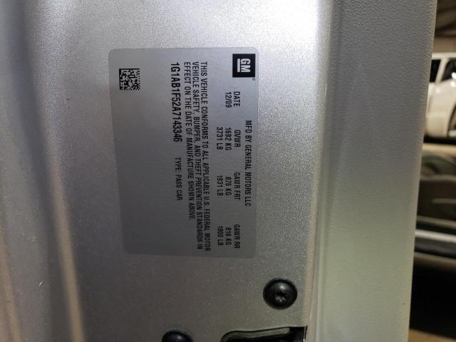 2010 Chevrolet Cobalt Ls VIN: 1G1AB1F52A7143346 Lot: 40443474