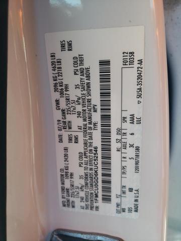 1FMCU0GD6KUC52546 | 2019 FORD ESCAPE SE
