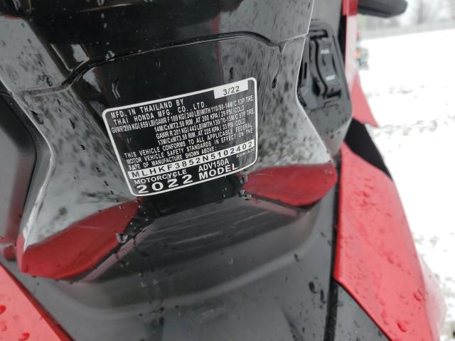 2022 HONDA ADV150 A - MLHKF3852N5102402