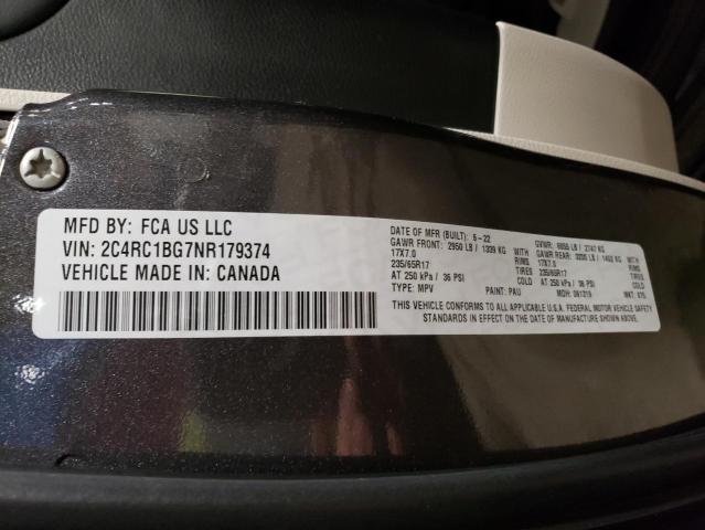 2022 CHRYSLER PACIFICA - 2C4RC1BG7NR179374