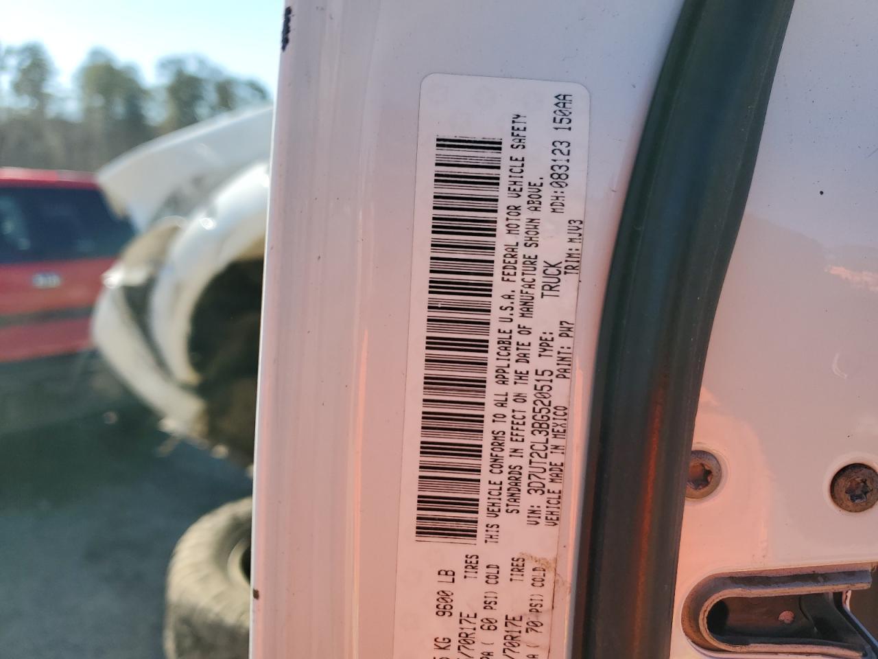 3D7UT2CL3BG520515 2011 Dodge Ram 2500