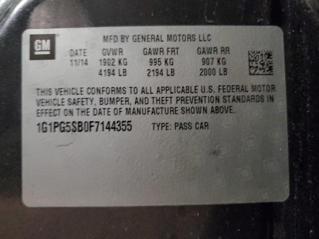 2015 CHEVROLET CRUZE LTZ - 1G1PG5SB0F7144355