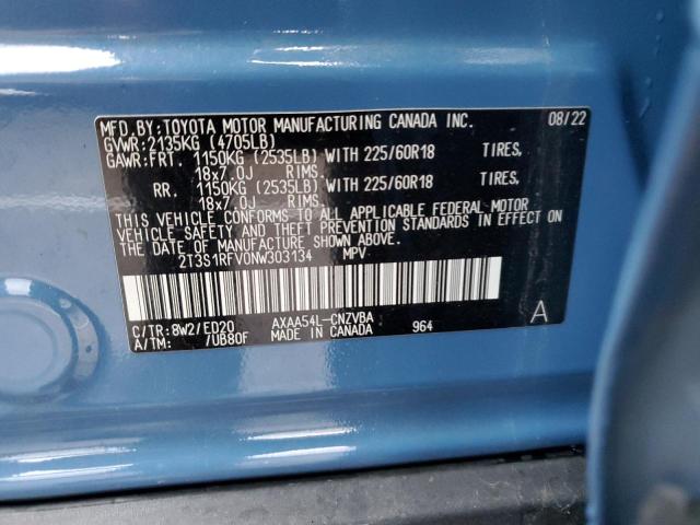 2022 TOYOTA RAV4 TRD O - 2T3S1RFV0NW303134
