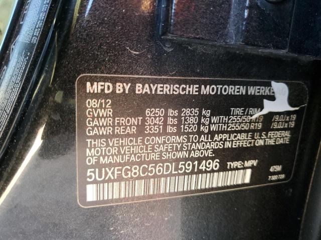 VIN 5UXFG8C56DL591496 2013 BMW X6, Xdrive50I no.12