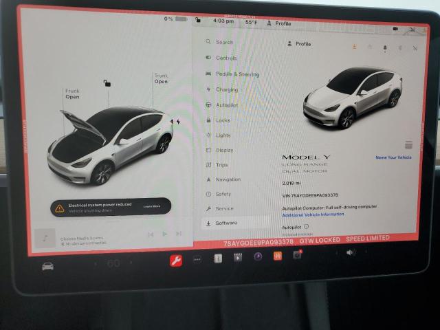 5YJ3E1EA4PF581326 | 2023 TESLA MODEL 3