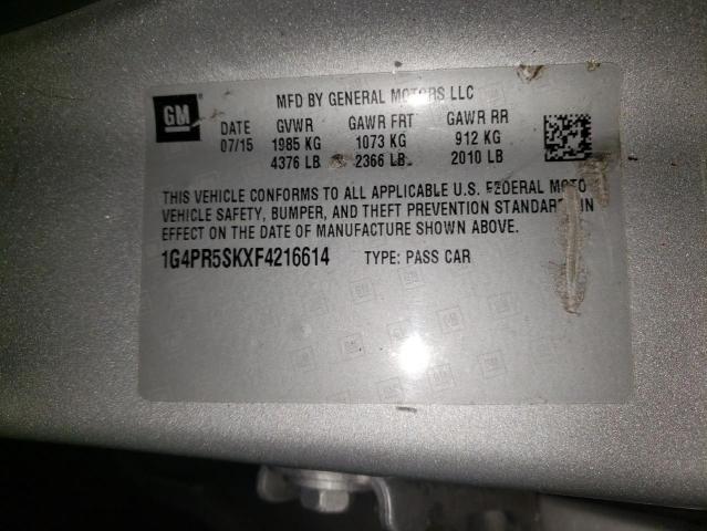 2015 BUICK VERANO CON 1G4PR5SKXF4216614