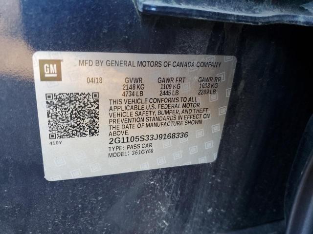 2018 CHEVROLET IMPALA LT - 2G1105S33J9168336