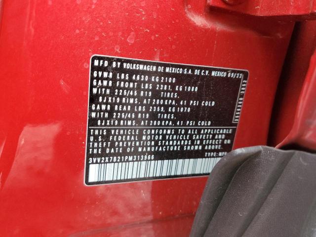 2023 VOLKSWAGEN TAOS SEL 3VV2X7B21PM313966