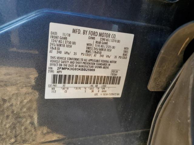 VIN 4T1DAACK8SU541158 2019 FORD EDGE no.12