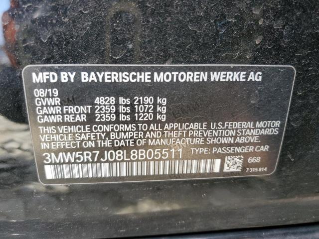 3MW5R7J08L8B05511 | 2020 BMW 330XI