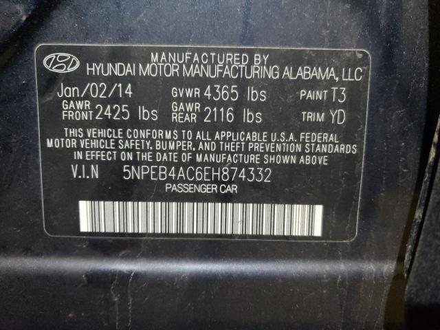 5NPEB4AC6EH874332 | 2014 HYUNDAI SONATA GLS