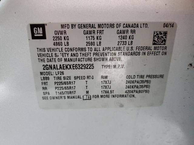 2GNALAEKXE6329225 | 2014 CHEVROLET EQUINOX LS