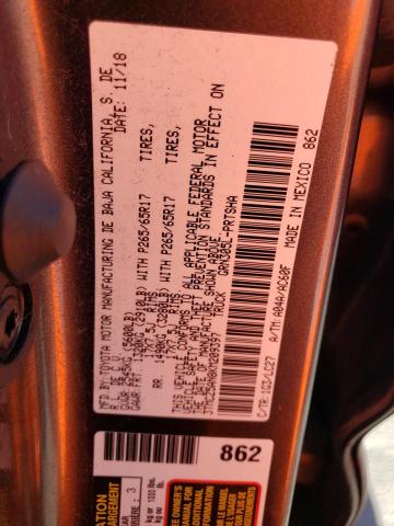 2019 TOYOTA TACOMA DOU - 3TMCZ5AN8KM209397
