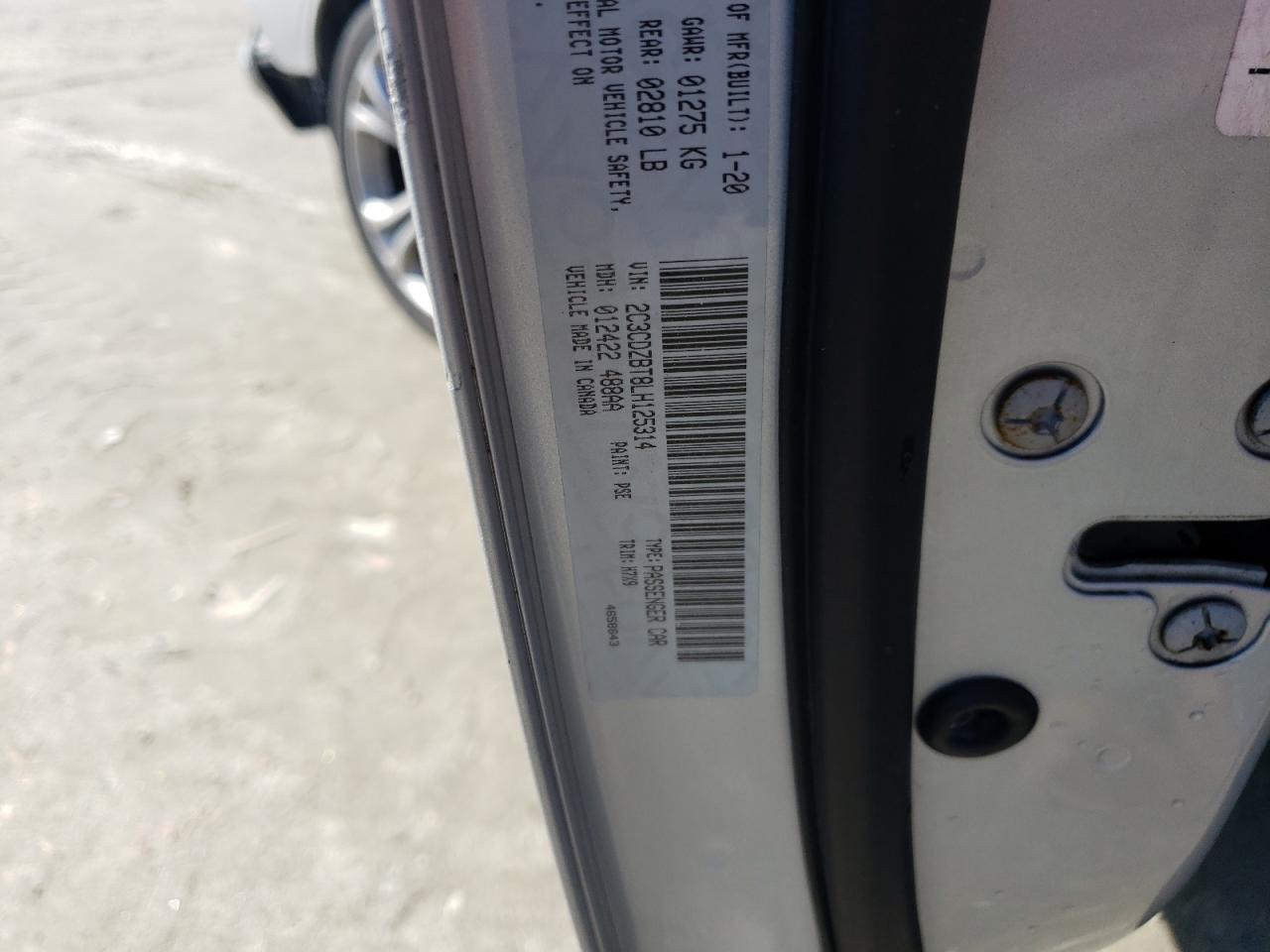 2C3CDZBT8LH125314 2020 Dodge Challenger R/T