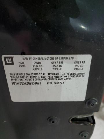 2006 Chevrolet Impala Ls VIN: 2G1WB55K369157671 Lot: 37508474