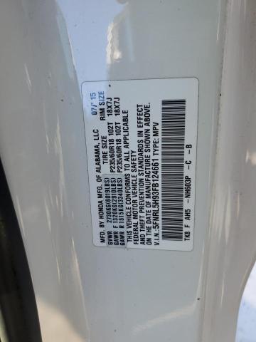 5FNRL5H93FB124661 2015 HONDA ODYSSEY, photo no. 14