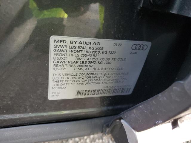 2022 AUDI SQ5 SPORTB WA114AFY5N2052757