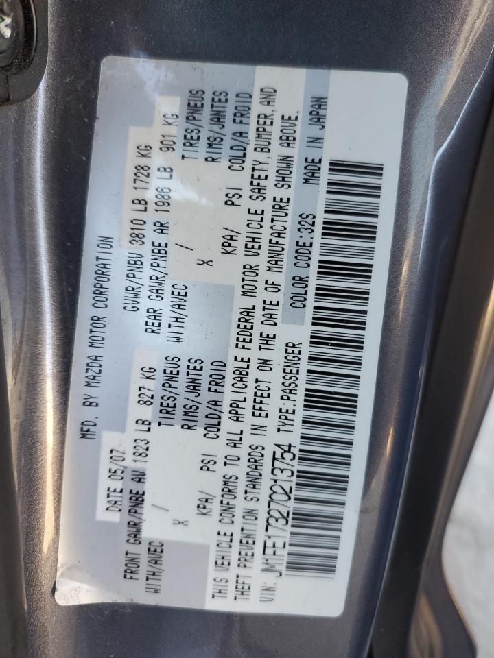 JM1FE173270213754 2007 Mazda Rx8