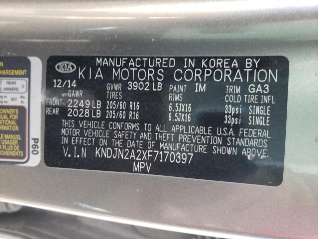 KNDJN2A2XF7170397 | 2015 KIA SOUL