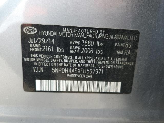 2015 HYUNDAI ELANTRA SE 5NPDH4AEXFH567971
