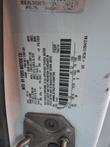 NM0LS7E27K1389756 | 2019 FORD TRANSIT CO