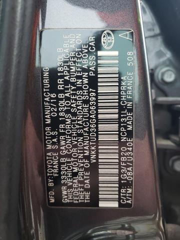 VNKKTUD36GA063997 | 2016 TOYOTA YARIS L