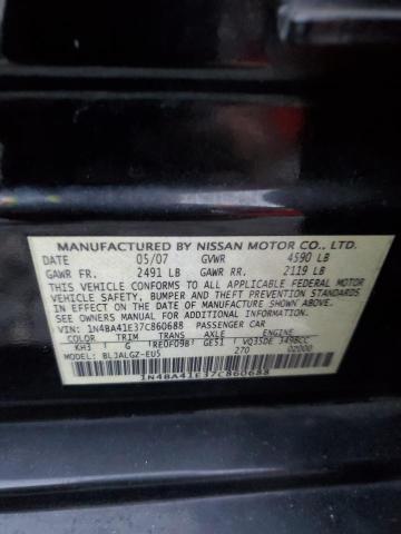 2007 Nissan Maxima Se VIN: 1N4BA41E37C860688 Lot: 38108144